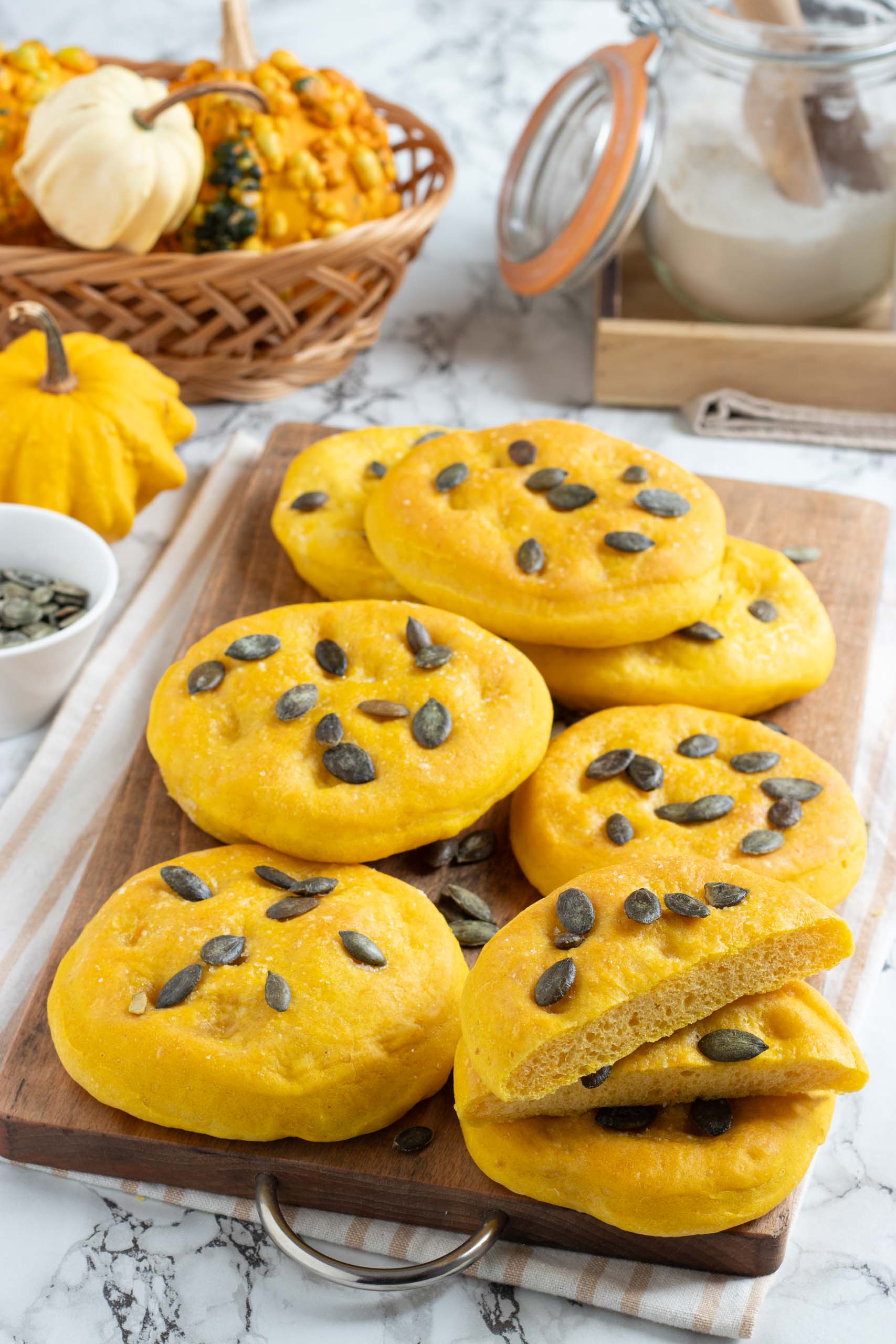 Focaccine alla zucca