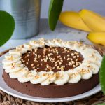 Torta fredda cioccolato e banane